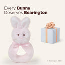 Bearington Baby Lil’ Bunny, 5.5 Inch Pink Soft Stuffed Easter Bunny Rattle, Baby Easter Gifts - Newborn Toy by TinyTreasures Baby Boutique