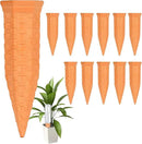 Plant Self Watering Stakes 12 Pack Terracotta Watering Spikes for Indoor and Outdoor Plants,Wine Bottle Plant Watering Devices, Automatic Plant Waterers for Vacation by GreenHaven Gardens