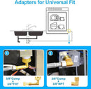 Dishwasher Installation Kit - 20 FT Premium Stainless Steel Braided Dishwasher Hose kit,Food Grade PEX Inner Tube Dishwasher Water Supply Line with 3/8"x3/8"MIP Elbow,3/8"x 3/4" FHT Elbow by CozyNest Decor