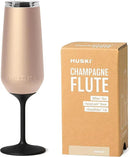 Huski Champagne Flute | NEW | Award-winning Design with Detachable Stem | Premium Stainless Steel Champagne Glass with Lid | Triple Insulated Tumbler | 8oz Capacity | Great Gift (Champagne) by CozyNest Decor