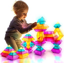 Building Block Sets for Kids 3 4 5 6 Year Old, 30 Pcs Stacking Blocks Toys for Boys Girls, STEM Preschool Learning Activities Educational Light Table Toys Gifts for Toddlers Children by TinyTreasures Baby Boutique