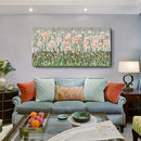 amatop Extra Large Floral Wall Picture for Living Room Modern Botanical Canvas Prints Flower Field Wall Decor Abstract Nature Art Wildflower Garden Pink Green Stretched Artwork Bedroom Office 58x29 in by CozyNest Decor