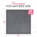 Inspire XL 36 x 36 Ultra Underpads Incontinence Bed Pads | Contemporary Modern Design | Hospital Bed Pads Disposable Adult Extra Large Chux Pads | Chucks Pads Disposable Adult | Medical Bed Linens. by TinyTreasures Baby Boutique