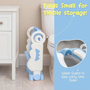 Musical & Sound Toddler Potty Training Seat w/Step Stool Ladder - Collapsible & Adjustable Toilet, Pre Assembled Toddler Toilet Seat w/Music & Sounds - Splash Guard & Anti-Slip Steps - Blue by TinyTreasures Baby Boutique