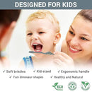 ROARex Vegan Kids Toothbrush | Dino Design | Biodegradable & Compostable Natural Plant-Based Toothbrush | Dinosaur Theme | 1% for The Planet by CozyNest Decor