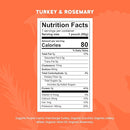 Serenity Kids 6+ Months Baby Food Pouches Puree - Free Range Turkey & Organic Rosemary Blend With Purple Carrot & Zucchini - No Added Sugar & BPA-Free Pouches - 3.5 Oz, 12 Pack by TinyTreasures Baby Boutique