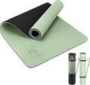 Yoga Mat Non Slip, Eco Friendly Fitness Exercise Mat with Carrying Strap,Pro Yoga Mats for Women,Workout Mats for Home, Pilates and Floor Exercises by TinyTreasures Baby Boutique
