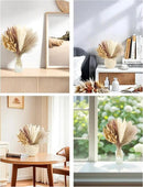 xin's convey 110pcs Dried Pampas Grass Decoration, Dried Flower Bouquet in Vase, Reed Grass Bouquet for Boho Floral Home, Wedding Party Centerpiece, Rustic Farmhouse Decoration.(Brown) by CozyNest Decor