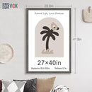 VCK 27x40 Poster Frame Set of 3, Gray Solid Wood Picture Frame, Exclusive Wood Grain, Wall Mounting Hanging by CozyNest Decor