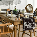 Artoid Mode Spooky Skeleton Spider Bone Halloween Table Runner, Holiday Kitchen Dining Table Decoration for Home Party Decor 13 x 120 Inch by CozyNest Decor