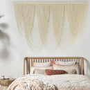 Macrame Wall Hanging Large Macrame Wall Decor Yarn Art 57" W x 41" L For Headboard Bedroom Living Room Craftsmanship Fiber Home Art by CozyNest Decor
