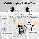 Car Seat Toys for Babies 0-6 Months,Hanging Rattle Toys for Crib Mobile, Baby Spiral Hanging Stroller Black and White High Contrast Toys for Newborn 0 3 6 9 12 Months Baby Boys Girls (Bug) by TinyTreasures Baby Boutique