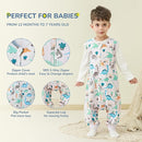 Baby Toddler Sleep Sack with Feet 2.5 TOG Winter, Wearable Blanket with Legs, Toddler Sleeping Sack Long Sleeve (Dinosaur, 2T-3T) by TinyTreasures Baby Boutique