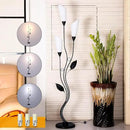 JBZ Flower Floor Lamp for Living Room, 62" Tall Pole Lamp with Foot Switch, with 3 Heads Dimmable LED Lamps for Farmhouse Rustic Bedroom Office, with Plug and 1200LM, 3 Color Temperatures E27 by CozyNest Decor