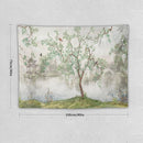 HZOHNAGO Japanese Tapestry Tree Misty Garden Lake Printed Wall Tapestry Ink Painting Wall Hanging for Bedroom Living Room Dorm 40" W x 30" H by CozyNest Decor