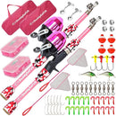 DaddyGoFish Kids Fishing Pole - Rod Reel Combo Tackle Box Starter Set - First Year Small Gear Kit for Boys Girls Toddler Youth Age Beginner Little Children by TinyTreasures Baby Boutique