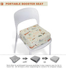 Toddler Booster Seat for Dining Table, Portable Booster Seat for Kitchen Chair, 4 Inch High-Density Foam Cushion with Adjustable Safety Straps and Non-Slip Bottom, Perfect for Kids Travel and Daily by TinyTreasures Baby Boutique
