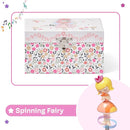 Jewelkeeper Girls Musical Jewelry Box - Durable Pine Fiberboard with Pink Lining - Kids Jewelry Box - The Beautiful Dreamer Tune - Gifts for Girls - Fairy Jewellery Box - 6x4x3.5in by TinyTreasures Baby Boutique