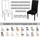 JQinHome 4 Pcs Dining Chair Slipcover, High Stretch Removable Washable Chair Seat Protector Cover for Home Party Hotel Wedding Ceremony by CozyNest Decor