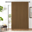 Joydeco Custom Blackout Curtains for Bedroom, 1 Panel Room Darkening Curtains & Drapes for Living Room Window Rod Pocket Back Tab (Custom Size,Brown) by TinyTreasures Baby Boutique
