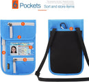 Neck Wallet Lightweight RFID Blocking Waterproof Travel Pouch for Women Men by TinyTreasures Baby Boutique