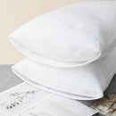 CaliTime Throw Pillow Covers Decorative 20 X 26 Inches Pack of 2 Cozy Chenille Standard Pillow Shams Cases for Couch Sofa Bed Living Room Home True White by CozyNest Decor