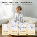 Mama Cheetah Baby Sleep Sack with Sleeves, 0.5 TOG Organic Cotton Wearable Blanket and Two-Way Zipper, Swaddle Transition Long Sleeve Sleeping Bag for Newborn Infant Toddler, 0-6 Months by TinyTreasures Baby Boutique