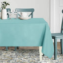 sancua Rectangle Tablecloth - 60 x 102 Inch - Stain and Wrinkle Resistant Washable Polyester Table Cloth, Decorative Fabric Table Cover for Dining Tables, Buffet Parties and Camping, Turquoise by CozyNest Decor