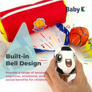 My First Sports Bag with 5 Plush Sports Balls - Rattle Ball with Sound - Sensory Toys for 1 Year Old - Toys for Toddler - Rattles Gift for 1 Year Old by TinyTreasures Baby Boutique