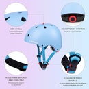 Kids Bike Skateboard Helmet Pad Set,Toddler Cyling Protective Gear Knee & Elbow Pads Wrist Guards for 5-8-10-12-14-16 Years Girls Boys Bicycle Scooter Roller Skate Inline Skating Rollerblading by TinyTreasures Baby Boutique