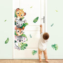 Tanlaby Jungle Animals Wall Stickers Woodland Animal Wall Decals Leopard Deer Zebra Safari Peel and Stick Art Decor for Baby Nursery Kids Bedroom Playroom Daycare Kindergarten by TinyTreasures Baby Boutique