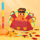 WERNNSAI Thanksgiving Turkey Pinata - Fall Decorations Red Turkey Pinata Thanksgiving Games for Kids Fall Festival Autumn Decor Carnival Party Supply with Blindfold by TinyTreasures Baby Boutique