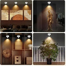 Cordless Spotlight Battery Powered, Plant Spot Light Indoor, Rechargeable Picture Lights with Remote, LED Accent Lighting, Dimmable Uplight for Tree Dartboard Decor Painting Art Photo by CozyNest Decor