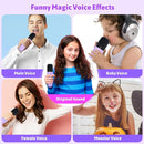 Karaoke Machine for Kids Adults, Portable Bluetooth Speaker with 2 Wireless Microphones and LED Lights, Kids Toys Birthday Gifts for Girls and Boys Ages 4, 5, 6, 7, 8,9,10,11,12+ Years, Home Party by TinyTreasures Baby Boutique