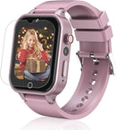 Goodatech Smart Watch for Kids 4-12 Years Boys Girls, 26 Puzzle Games,HD Camera,Video Music Player,Pedometer,Flashlight,Calendar,Alarm Clock,Aluminum Case,Sport Band (Pink) by TinyTreasures Baby Boutique