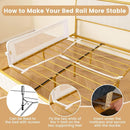 HONEY JOY 2 Pack Bed Rails for Toddlers, 60-Inch Extra Long, Foldable Portable Swing Down Safety Bed Guard Rail, Toddler Bed Rails for Crib, King Queen Full Twin Size Bed Mattress (White) by TinyTreasures Baby Boutique