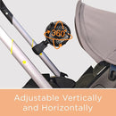 liuliuby Baby Stroller Fan with Clip | Clip On Fan for Baby Car Seat | Portable & Rechargeable with Durable Clamp | Stroller Accessories | Small Cooling USB Chargeable Battery (Jet Black) by TinyTreasures Baby Boutique