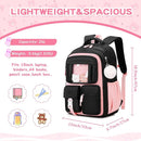 Kids Backpack for Girls School Bags for Middle School Students Book Bag for Elementary Primary Kawaii Ita Backpack, Black and Pink by TinyTreasures Baby Boutique