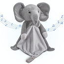 Love By Emi Baby Music Lovey Grey Elephant, Baby Sleep Soother for Crib & Cuddle Bedtime, White Noise with a Heartbeat & Lullaby, Plush Sound Toy, Stuffed Animal for Newborns, Infants & Toddlers by TinyTreasures Baby Boutique