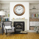 CLXEAST 18 Inch Glow in The Dark Wall Clocks for Living Room Decor, Large Illuminated Gold Wall Clock,Antique Brushed Gold,House Warming Gifts New Home by CozyNest Decor