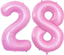 GOER Number 28 Balloons for 28th Birthday Party Decorations,42 Inch Jumbo Foil Helium 82 Balloons for 82nd Birthday Party Decoration (Light Pink) by TinyTreasures Baby Boutique