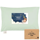 KeaBabies Toddler Pillow with Pillowcase, Jumbo 14X20 - Soft Organic Cotton Toddler Pillows for Sleeping - Machine Washable - Perfect for Travel, Toddler Bed Set (Sage) by TinyTreasures Baby Boutique