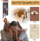 Personalized Pet Memorial Wind Chimes - Dog Memorial Gifts for Loss of Dog,Dogs Remembrance Bereavement Gift,Custom Pet Loss Sympathy Gifts in Memory of Dogs Cats (Design 1) by CozyNest Decor
