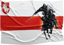 Belarus Knight Flag 3x5 Feet – Resistance Symbol with Knight On Horseback, Brass Grommets for Protests and Solidarity, Lightweight and Easy to Hang on Flagpoles, Built to Withstand Outdoor Conditions by GreenHaven Gardens