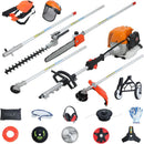 52cc 2-Cycle Gas Weed Wacker,8 in 1 Gas Powered Weed Eaters,2025 Upgrade 9500rpm String Trimmer,Weed Eater, Brush Cutter, Edger,Pole Saw Chainsaw with Extension Pole,Gas Powered Yard Tool (Orange) by GreenHaven Gardens