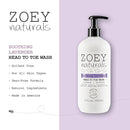 Zoey Naturals - Soothing Lavender Wash & Shampoo - Toddlers & Kids - With Tear-free, Paraben-Free, All Natural Ingredients for Sensitive Skin- 17 Oz by TinyTreasures Baby Boutique