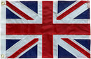 Homissor British Flag 12x18 Union Jack England Boat Flags Embroidered Sewn Stripes United Kingdom 1x1.5 UK Flag Heavy Duty Outdoor by GreenHaven Gardens