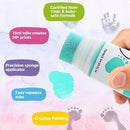 75ml Mint Green Baby Hand and Footprint Ink Kit, Baby Handprint Footprint Paint for Newborn Keepsake, Dog Cat Paw Print Kit, Washable, Non Toxic Acid-Free, Safe Gentle for Ideal New Mom Gifts by TinyTreasures Baby Boutique