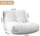Bean Bag Chair Lazy Bean Bag Sofa, Floor Beanbag Chairs with Stuffed High-Density Foam, Memory Foam Bean Bag Sofa for Living Room, Bedroom and Office by TinyTreasures Baby Boutique