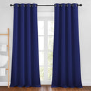 NICETOWN Navy Blue Blackout Bedroom Curtains 96 inches Long, Grommet Thermal Insulated Room Darkening Window Treatments Sound Reducing for Living Room, W46 x L96, 2 Panels by TinyTreasures Baby Boutique
